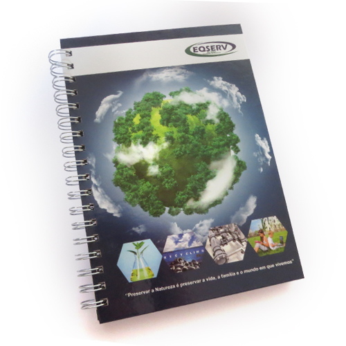 Caderno 3 em 1 personalizado.